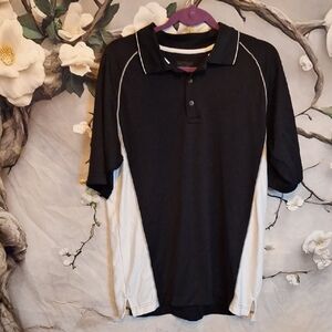 Black and White Polo Shirt